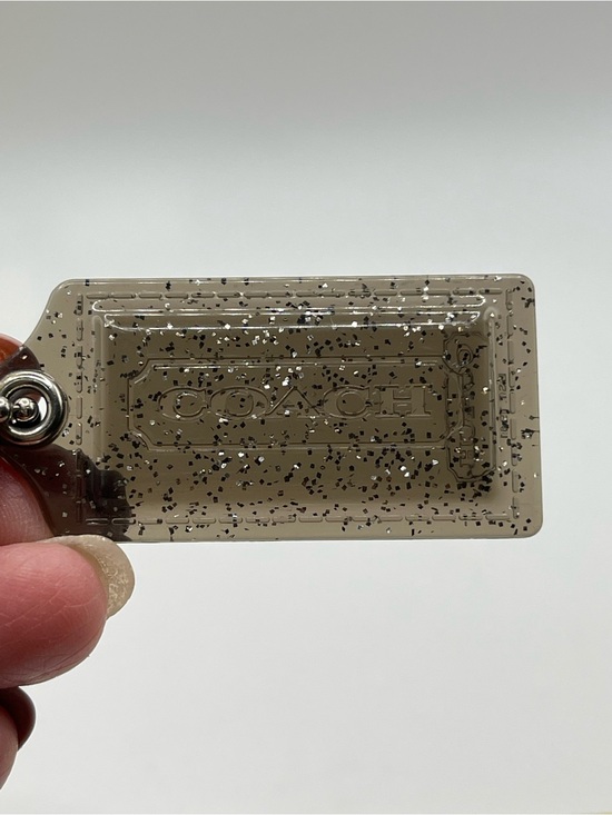Coach Handbags - Coach Poppy Smoky Clear with Silver Glitter Hang Tag